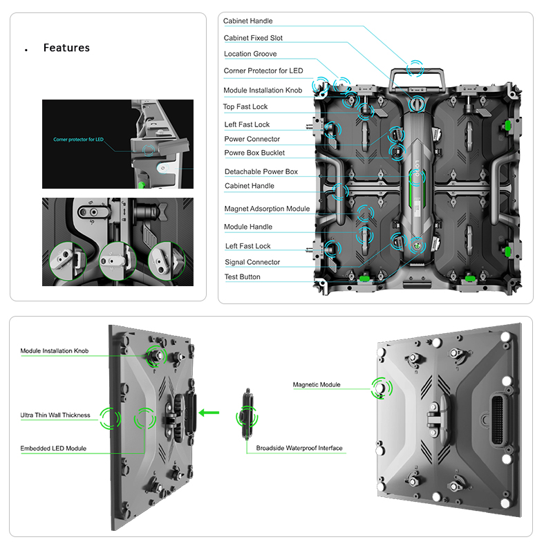 Magic 500 Rental LED Cabinet Details